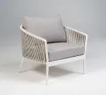 BAHAMAS KERTI ÜLŐGARNITÚRA FEHÉR, SZÜRKE - Image 3