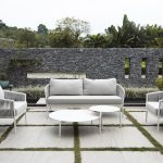 BAHAMAS KERTI ÜLŐGARNITÚRA FEHÉR, SZÜRKE