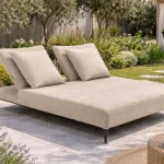 Saint Tropez Cream kétszemélyes kültéri nyugágy