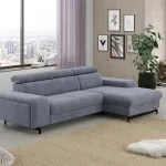 Emma Modern L alakú kanapé állítható fejtámlával