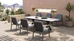 Carson antracit kültéri étkezőasztal 100x180-240 cm