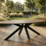 Denver ovális kültéri étkezőasztal