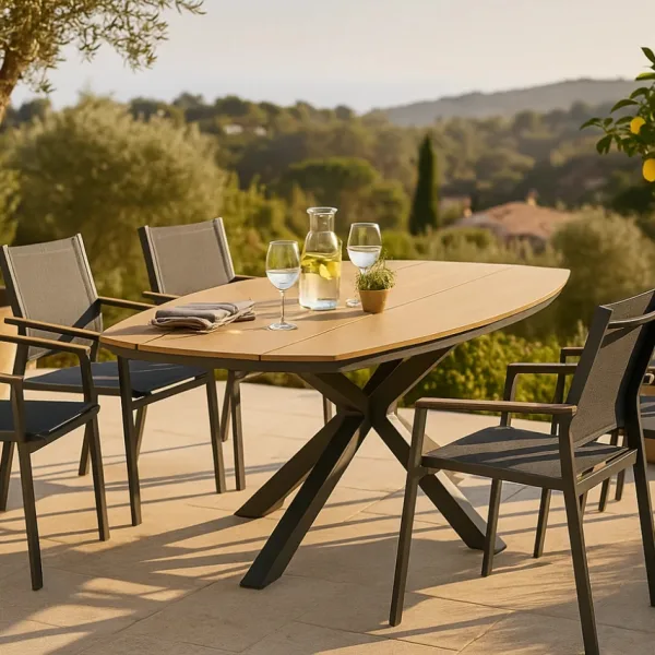 Lucca kültéri étkezőszett